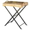 Accents World Piazza | Bernoulli Iron Wooden Tray Table