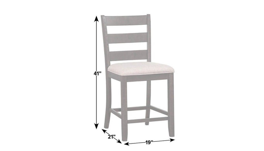 Dining JB Home Case Goods Counter Height Chairs | Tulip Counter Height Side Chair