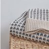 Accents Olliix | Reed Cotton Knit Throw Grey