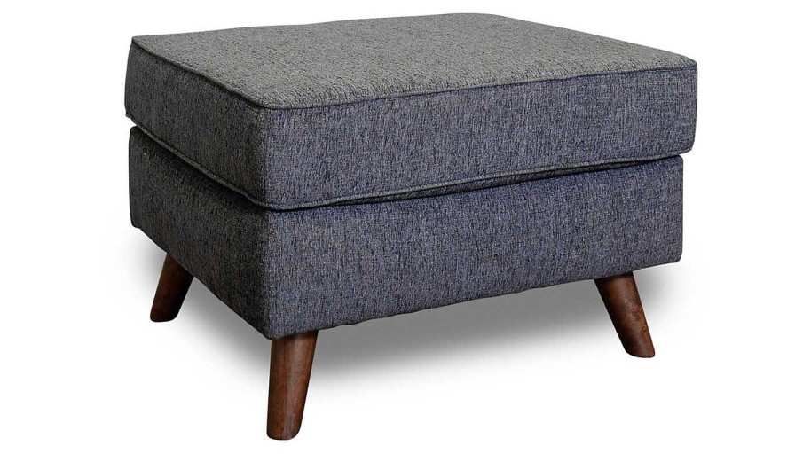 Living Room JB Home Upholstery Upholstered Ottomans | Hollywood Graphite Ottoman