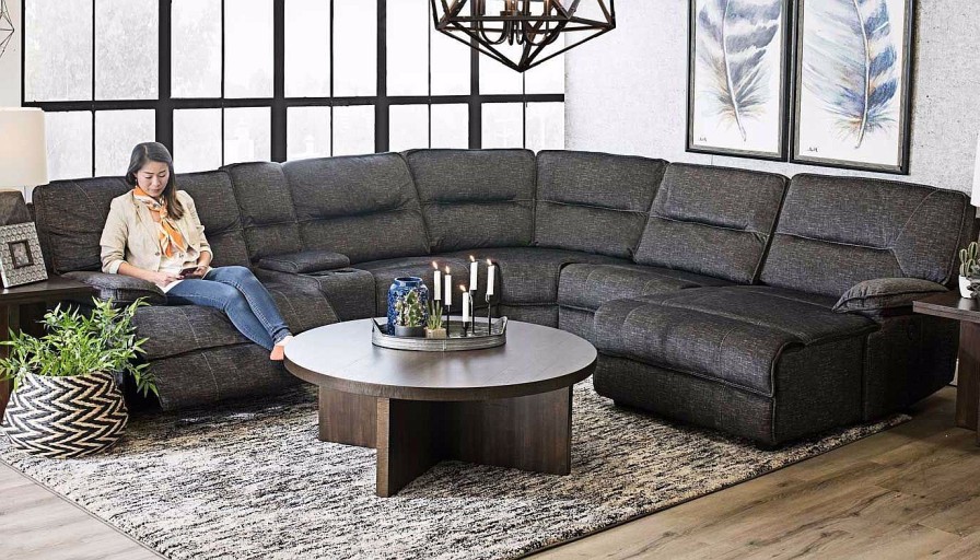 Living Room JB Home Upholstery Reclining Collections | Pacifica 6-Piece Sectional