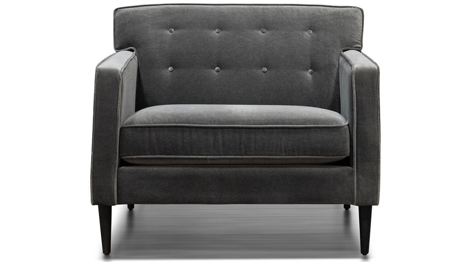 Living Room JB Home Upholstery Upholstered Chairs | Metro Grey Chair