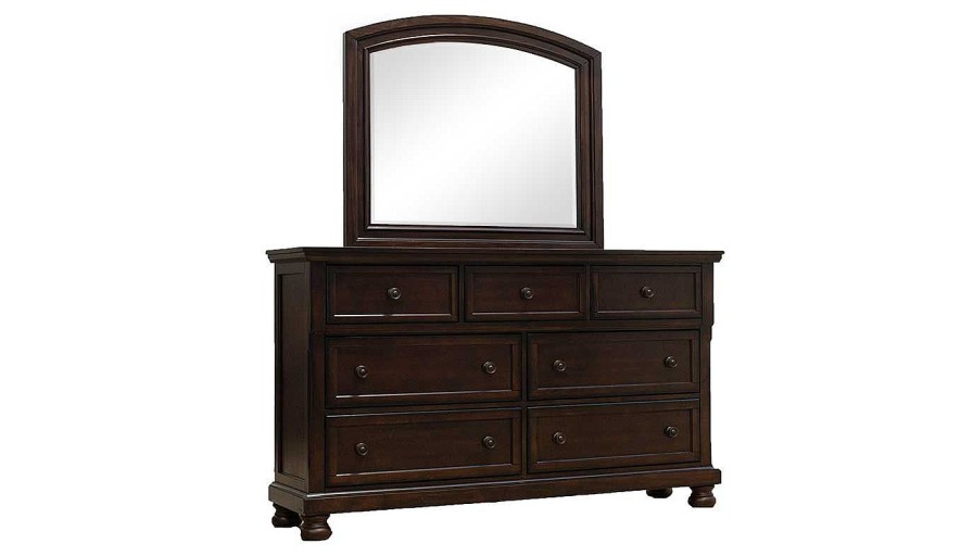 Bedroom JB Home Case Goods Queen Collections | Oregon Queen Storage Bed, Dresser, Mirror & Nightstand