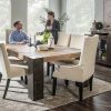 Dining Home Zone Furniture Dining Height Collections | Our House 84" Dining Height Table & Cream Chairs