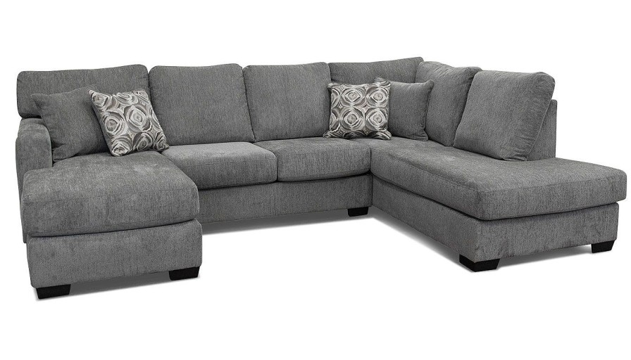 Living Room Dallas Sofa Company Upholstered Collections | Athena Dual Chaise Sectional