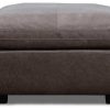 Living Room Dallas Sofa Company Leather Ottomans | City Limits Leather Ottoman