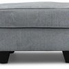 Living Room JB Home Upholstery Upholstered Ottomans | Slt Grey Ottoman