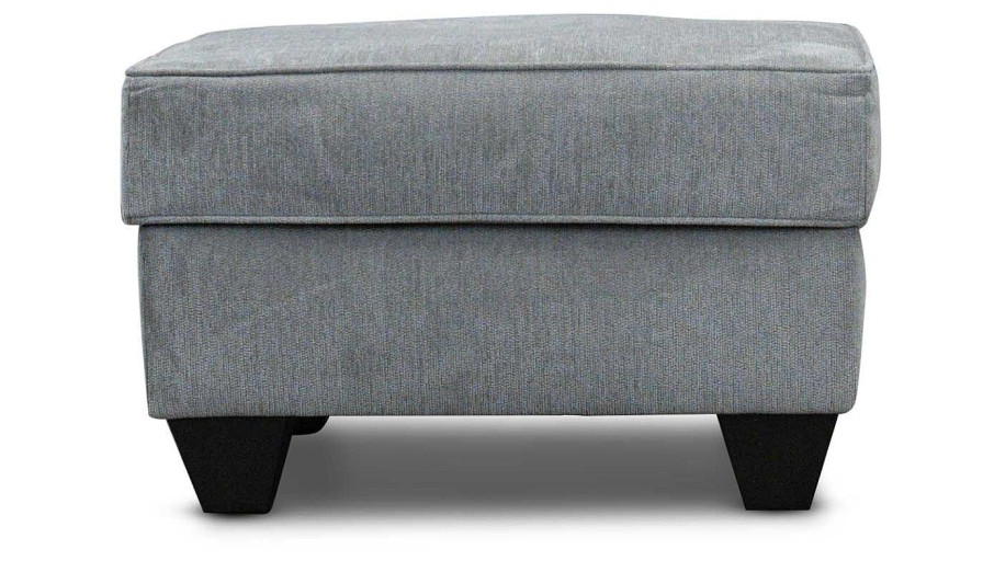 Living Room JB Home Upholstery Upholstered Ottomans | Slt Grey Ottoman