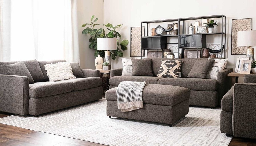 Living Room JB Home Upholstery Upholstered Collections | Brock Sofa & Loveseat