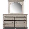 Bedroom Home Zone Furniture King Collections | Florence White King Bed, Dresser, Mirror & Nightstand