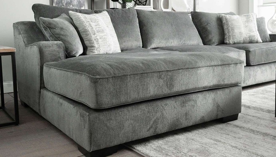 Living Room Dallas Sofa Company Upholstered Collections | Spartan Sage Sectional With Left Arm Facing Chaise