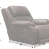 Living Room Dallas Sofa Company Recliners | Houston Ii Chocolate Power Recliner