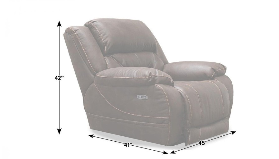 Living Room Dallas Sofa Company Recliners | Houston Ii Chocolate Power Recliner