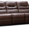 Living Room JB Home Upholstery Reclining Sofas | Taycan Walnut Power Sofa