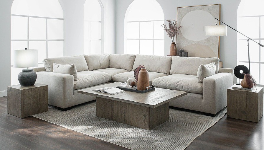 Living Room Dallas Sofa Company Upholstered Collections | City Limits Fabric 4Pc Sectional