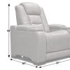 Living Room Home Zone Furniture Leather Chairs | El Patron Power Recliner