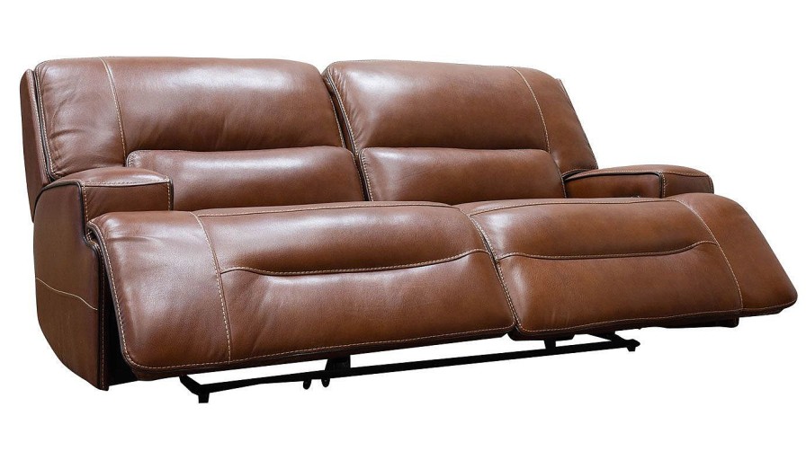 Living Room JB Home Upholstery Leather Sofas | Lake Como Power Sofa