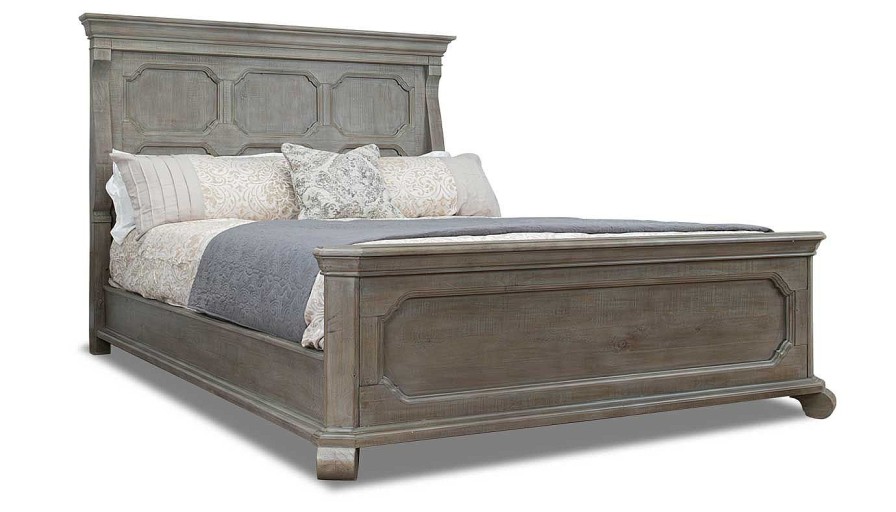 Bedroom Premier Craftsman King Collections | Bocelli King Panel Bed, Dresser, Mirror & Nightstand