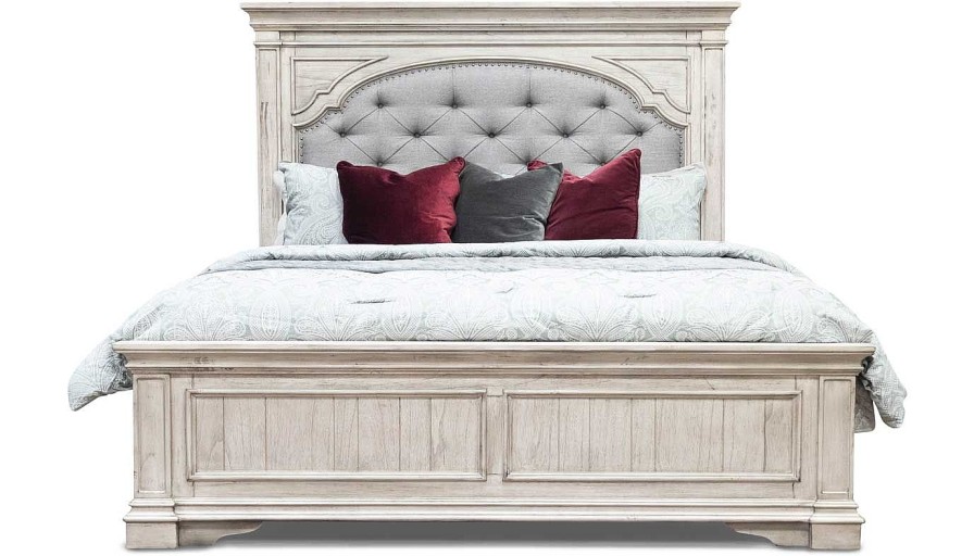 Bedroom Home Zone Furniture King Beds | Florence White King Bed