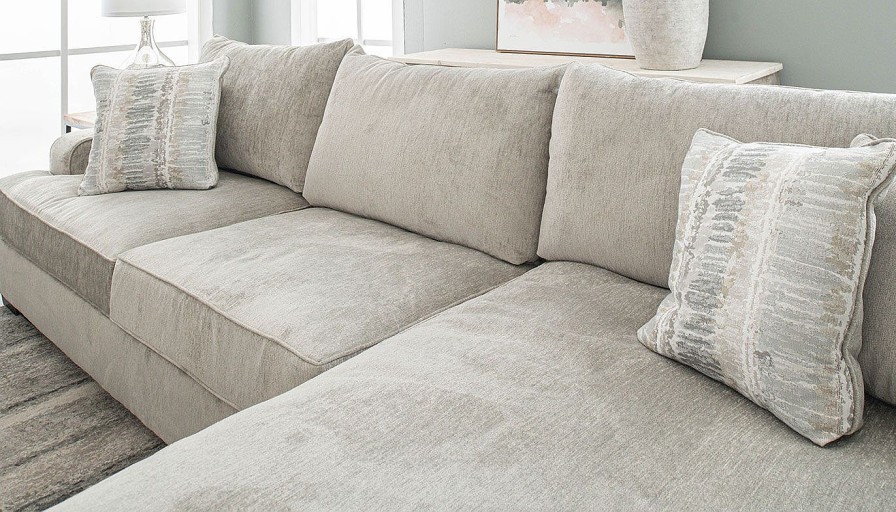 Living Room Dallas Sofa Company Upholstered Collections | Spartan Taupe Sectional With Right Arm Facing Chaise