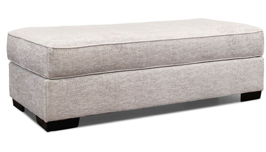 Living Room Dallas Sofa Company Upholstered Ottomans | Mustang Beige Ottoman