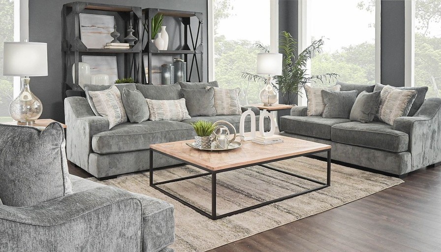 Living Room Dallas Sofa Company Upholstered Collections | Spartan Sage Sofa & Loveseat