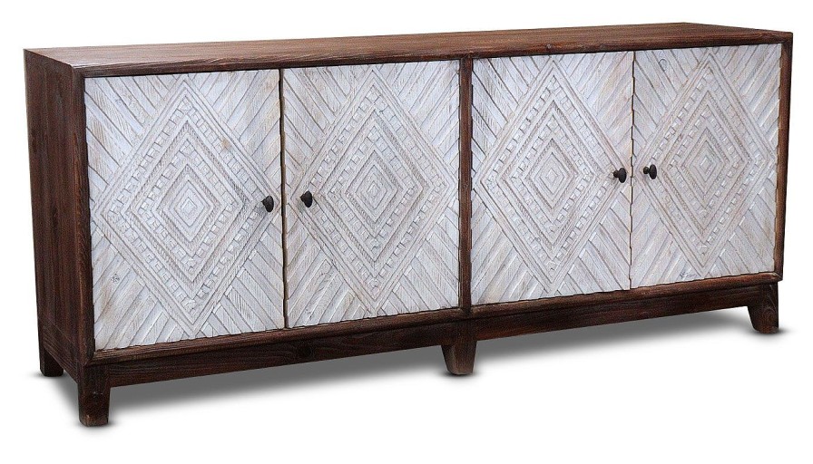 Accents World Piazza | Sienna Diamond 4-Door Sideboard