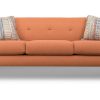 Living Room JB Home Upholstery Upholstered Sofas | Carol Orange Sofa