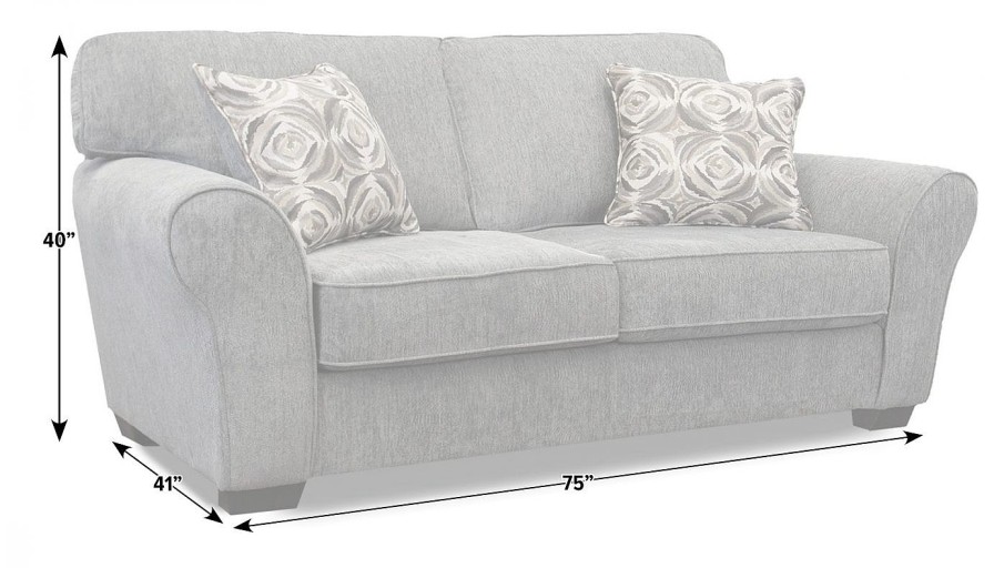 Living Room Dallas Sofa Company Upholstered Loveseats | Athena Loveseat