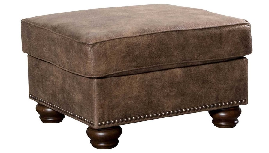 Living Room Dallas Sofa Company Upholstered Ottomans | Prairie Ii Ottoman