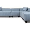 Living Room JB Home Upholstery Upholstered Collections | Rock & Roll Stone 3-Piece Sectional & Ottoman