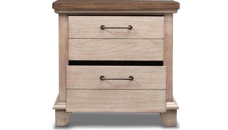 Bedroom Home Zone Furniture Nightstands | Bear River White Nightstand