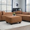 Living Room JB Home Upholstery Upholstered Collections | Rock & Roll Clay 3-Piece Sectional & Ottoman