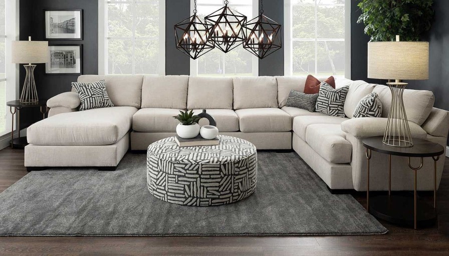 Living Room Dallas Sofa Company Upholstered Collections | Davenport Ii Sectional With Chaise