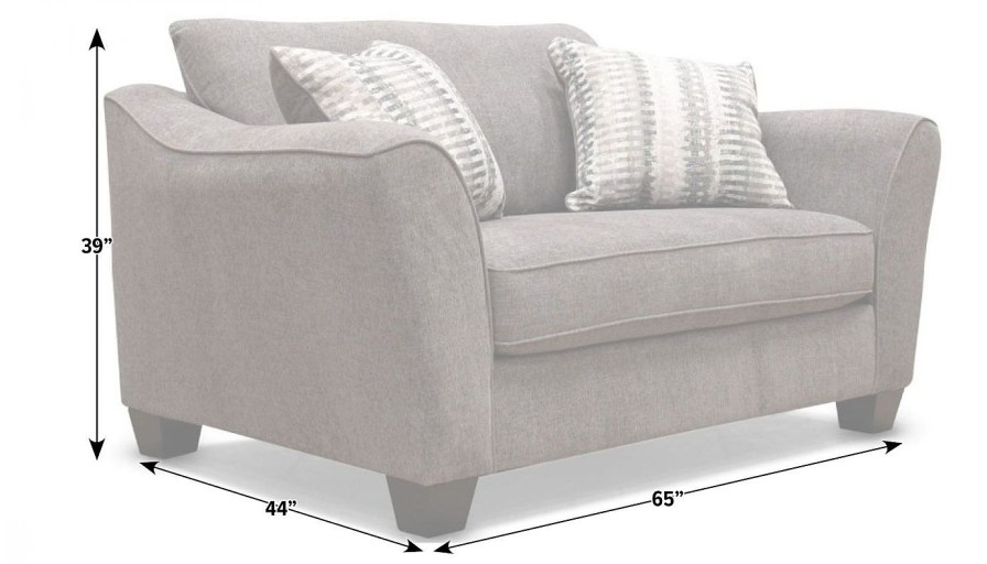 Living Room Dallas Sofa Company Upholstered Chairs | Argentina Ii Grey Chair