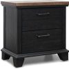 Bedroom Home Zone Furniture Nightstands | Bear River Brown Nightstand