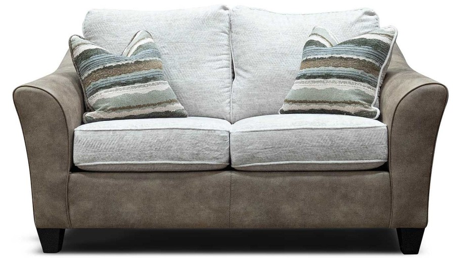 Living Room Dallas Sofa Company Upholstered Loveseats | Corinth Beige Loveseat