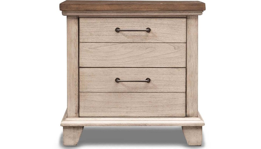 Bedroom Home Zone Furniture Nightstands | Bear River White Nightstand