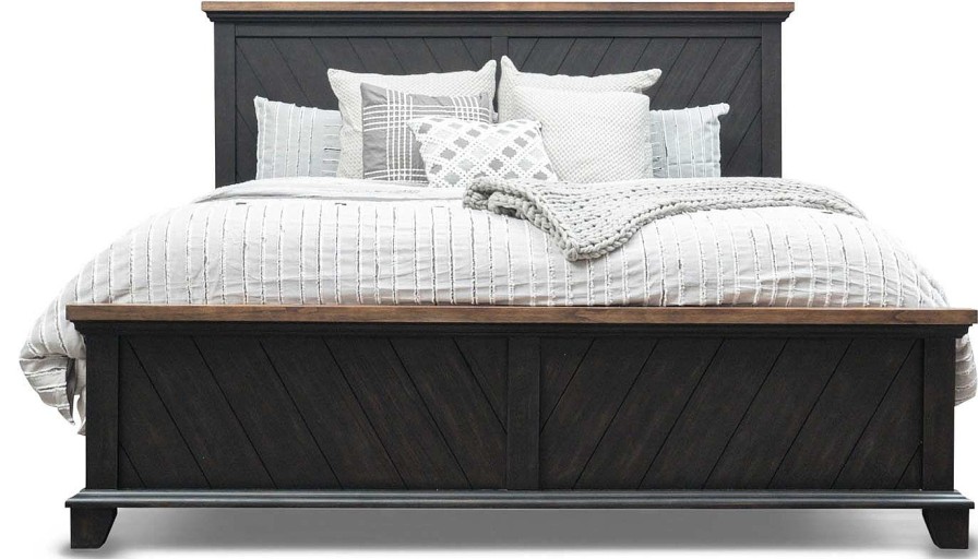 Bedroom Home Zone Furniture Queen Beds | Bear River Brown Queen Bed