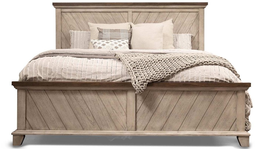 Bedroom Home Zone Furniture King Beds | Bear River White King Bed