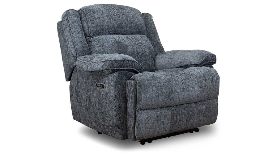 Living Room Dallas Sofa Company Recliners | Lonestar Ii Ebony Power Recliner