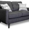 Living Room JB Home Upholstery Upholstered Collections | Hollywood Graphite Sofa & Loveseat