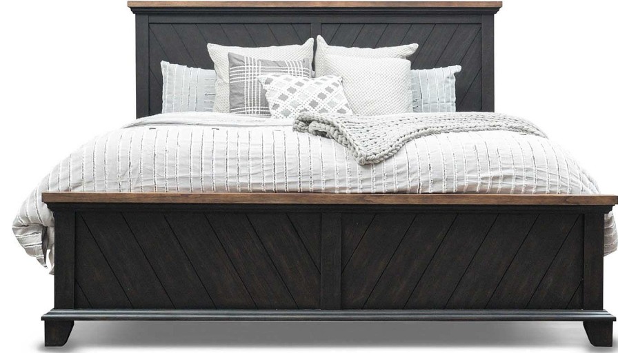 Bedroom Home Zone Furniture King Beds | Bear River Brown King Bed