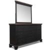 Bedroom Home Zone Furniture King Collections | Bear River Brown King Bed, Dresser, Mirror & Nightstand