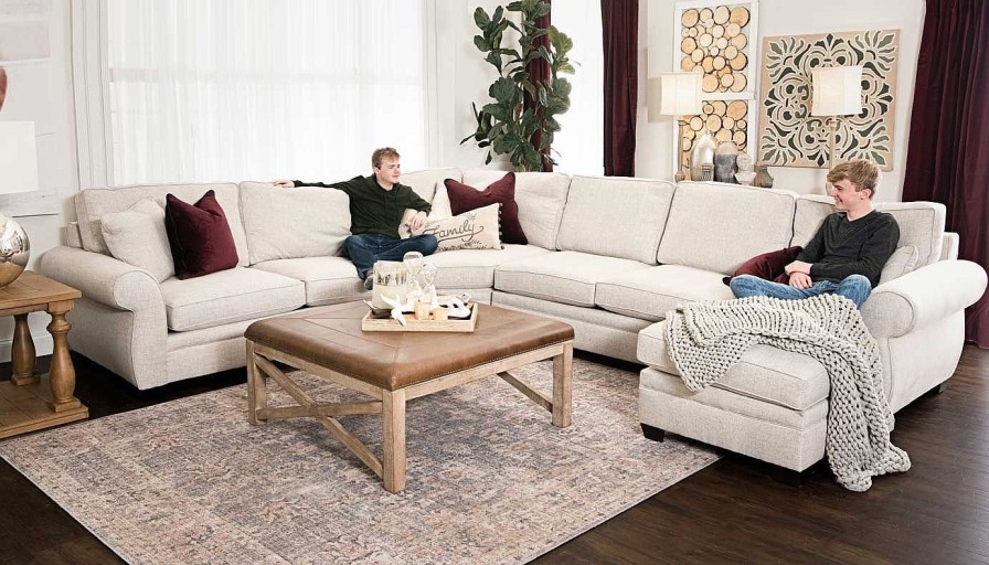 Living Room JB Home Upholstery Upholstered Collections | Pierce 4-Piece Sectional