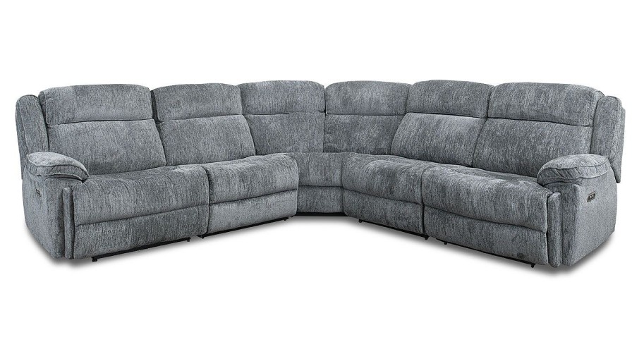 Living Room JB Home Upholstery Modular Sectionals | Easthill Grey 5-Piece Sectional