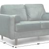 Living Room Dallas Sofa Company Upholstered Loveseats | Mission Green Loveseat