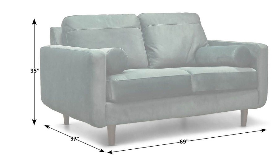 Living Room Dallas Sofa Company Upholstered Loveseats | Mission Green Loveseat