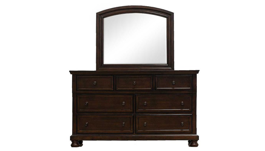 Bedroom JB Home Case Goods Full Collections | Oregon Full Storage Bed, Dresser & Mirror