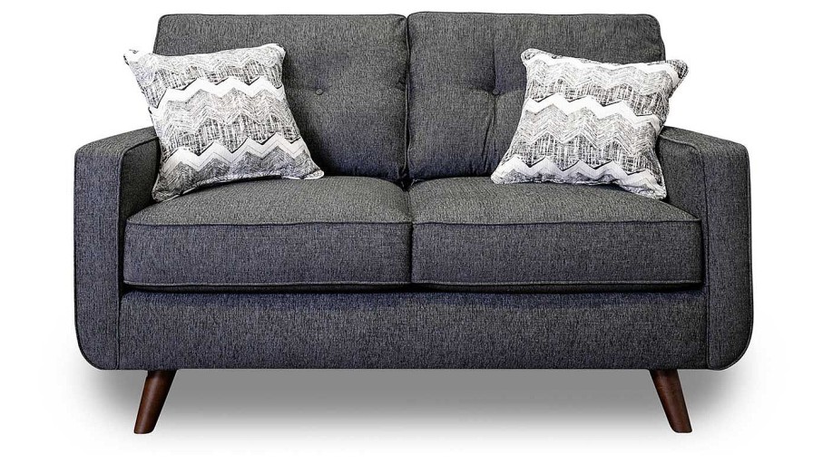 Living Room JB Home Upholstery Upholstered Collections | Hollywood Graphite Sofa & Loveseat